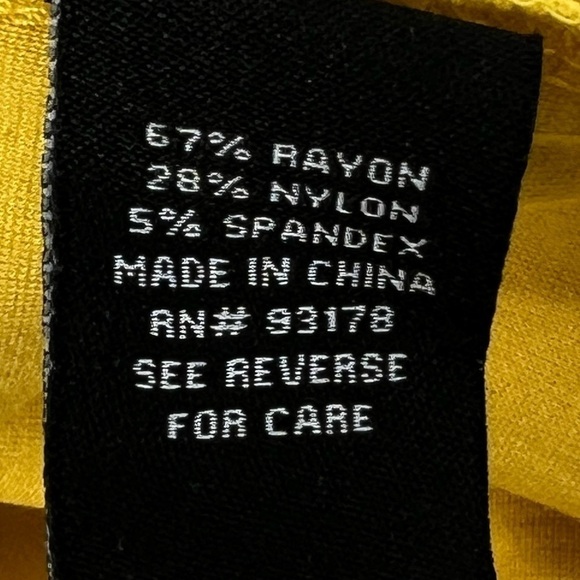 Premise Studio Mustard Yellow Stretch Pencil Skirt Size 10 Women's - Picture 5 of 5